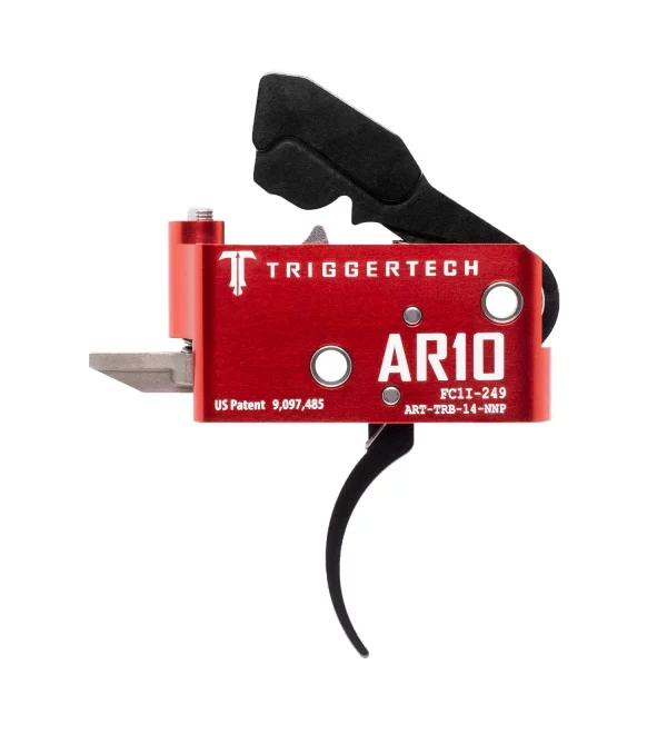 TriggerTech AR10 Two Stage Diamond Trigger PVD Black Pro Curved