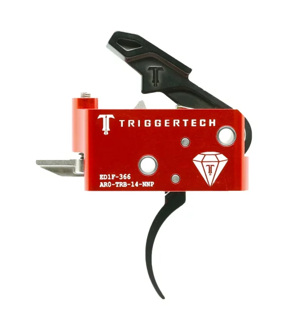 TriggerTech AR15 Two-Stage Diamond Trigger PVD Black Pro Curved